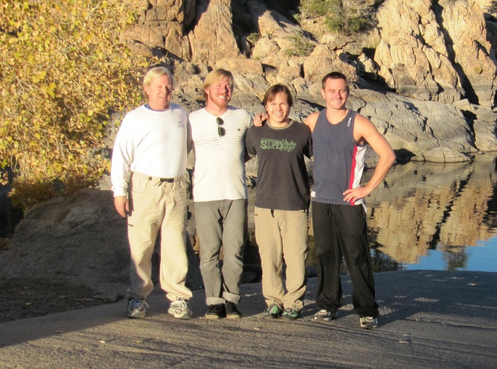 Dr. Hurt and family after rock-climbing in Prescott, Arizona